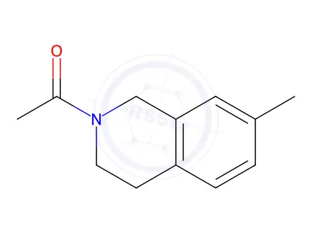 Chemical structure of Isoquinoline, 2-acetyl-1,2,3,4-tetrahydro-7-methyl-(9CI)