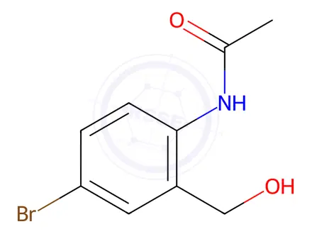 Chemical structure of N-(4-Bromo-2-(hydroxymethyl)phenyl)acetamide