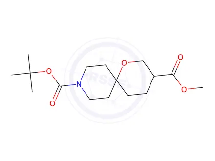 Chemical structure of 9-tert-Butyl 3-methyl 1-oxa-9-azaspiro[5.5]undecane-3,9-dicarboxylate