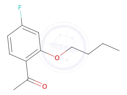 Chemical structure of 1-(2-Butoxy-4-fluorophenyl)ethan-1-one