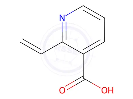 Chemical structure of 2-vinylnicotinic acid