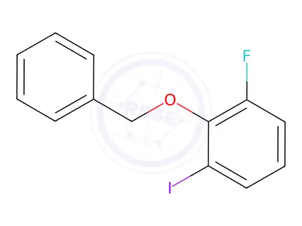 Chemical structure of Benzene, 1-fluoro-3-iodo-2-(phenylmethoxy)-