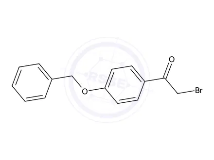 Chemical structure of 1-(4-benzyloxyphenyl)-2-bromo-ethanone