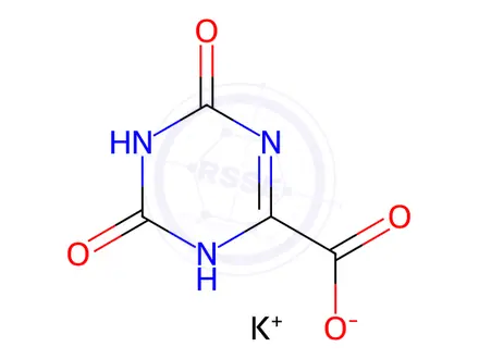 Chemical structure of Oteracil Potassium
