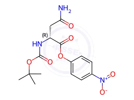 Chemical structure of Boc-D-Asn-ONp