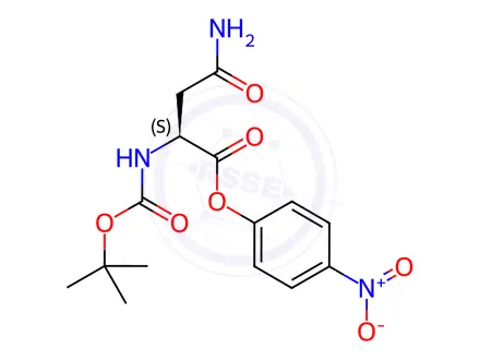 Chemical structure of Boc-Asn-Onp