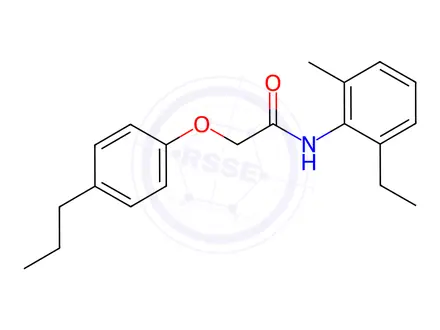Chemical structure of N-(2-Ethyl-6-methylphenyl)-2-(4-propylphenoxy)acetamide