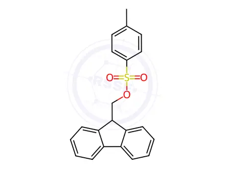 Chemical structure of (9H-fluoren-9-yl)methyl 4-methylbenzenesulfonate