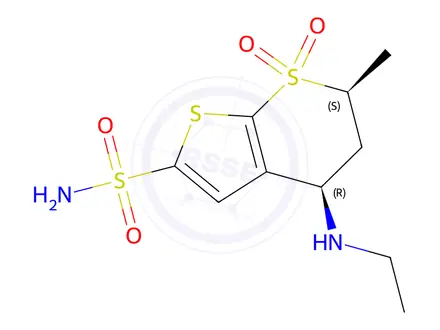 Chemical structure of (4R,6S)-Dorzolamide EP Impurity B