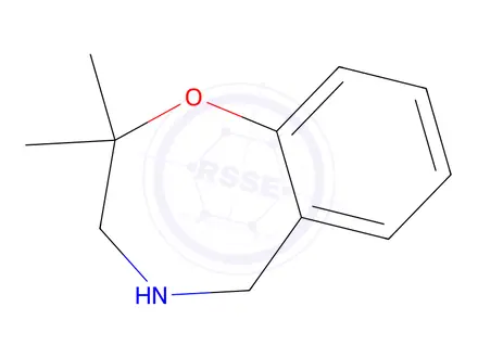 Chemical structure of 2,2-dimethyl-2,3,4,5-tetrahydro-1,4-benzoxazepine