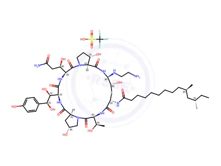 Chemical structure of Caspofungin Impurity Triflate Salt