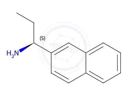Chemical structure of (S)-1-(Naphthalen-2-yl)propan-1-amine