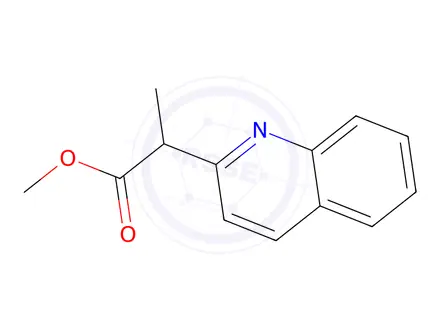 Chemical structure of methyl 2-(quinolin-2-yl)propanoate
