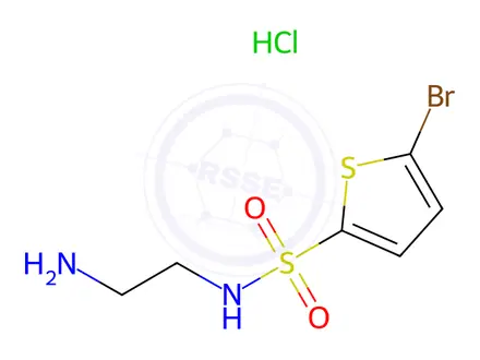 Chemical structure of N-(2-aminoethyl)-5-bromothiophene-2-sulfonamide hydrochloride