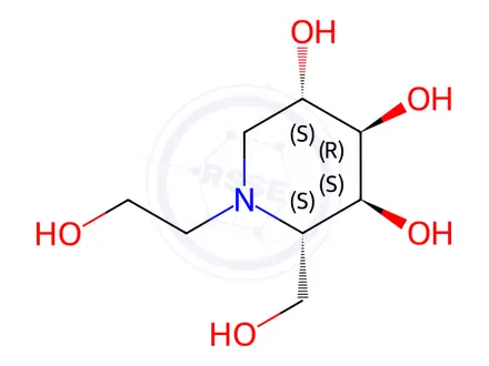 Chemical structure of Miglitol Isomer C