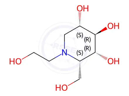 Chemical structure of Miglitol Isomer A