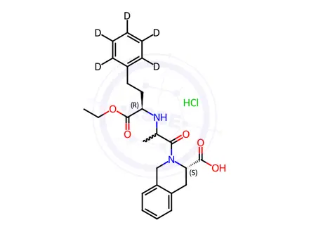 Chemical structure of Quinapril-d5 Hydrochloride