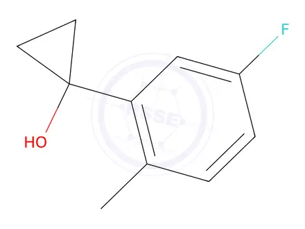 Chemical structure of 1-(5-Fluoro-2-methylphenyl)cyclopropan-1-ol