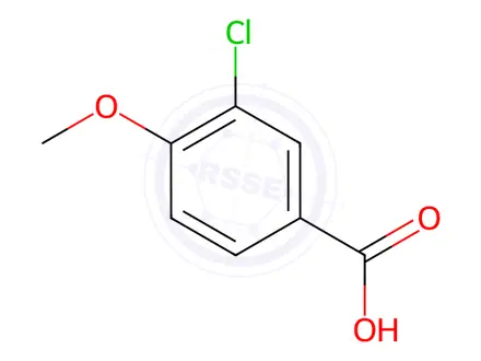 Chemical structure of 3-Chloro-4-methoxybenzoic acid