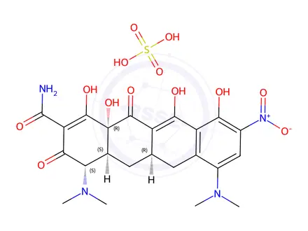 Chemical structure of 9-Nitro Minocycline Sulfate Salt