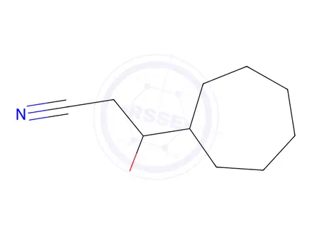 Chemical structure of 3-Cycloheptyl-3-hydroxypropanenitrile