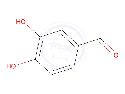 Chemical structure of 3,4-dihydroxybenzaldehyde