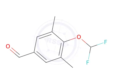 Chemical structure of 4-(Difluoromethoxy)-3,5-dimethylbenzaldehyde