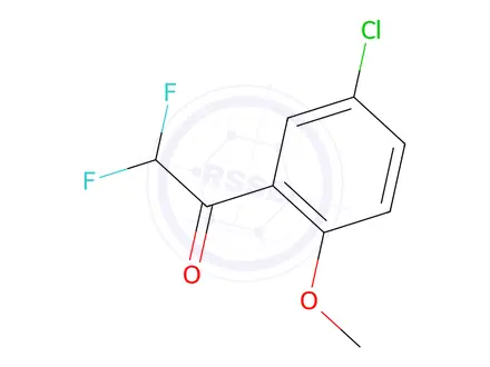 Chemical structure of 1-(5-Chloro-2-methoxyphenyl)-2,2-difluoroethan-1-one