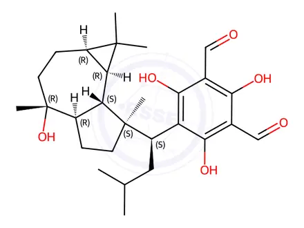 Chemical structure of Macrocarpal B