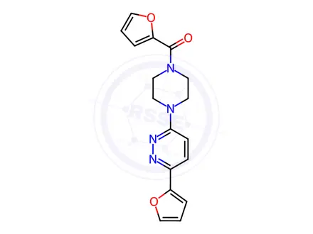 Chemical structure of Furan-2-yl(4-(6-(furan-2-yl)pyridazin-3-yl)piperazin-1-yl)methanone