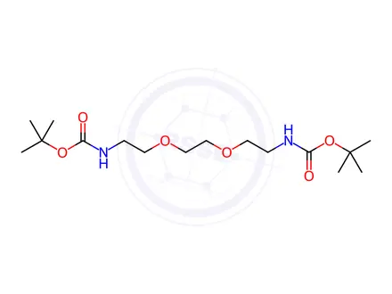 Chemical structure of Boc-NH-PEG2-NH-Boc