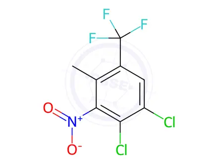 Chemical structure of 3,4-Dichloro-2-nitro-6-(trifluoromethyl)toluene