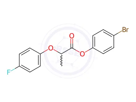 Chemical structure of 4-Bromophenyl 2-(4-fluorophenoxy)propanoate