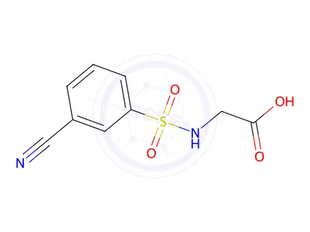Chemical structure of 2-(3-Cyanobenzenesulfonamido)acetic Acid