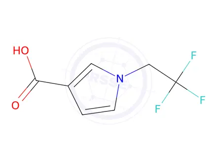 Chemical structure of 1-(2,2,2-trifluoroethyl)-1h-pyrrole-3-carboxylic acid
