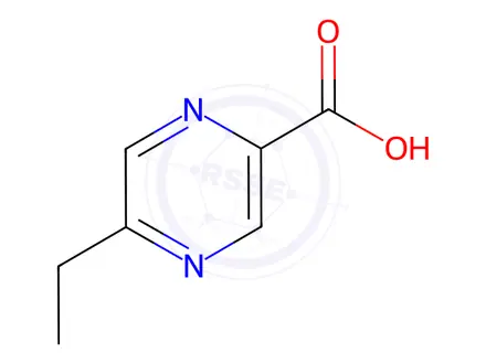 Chemical structure of 5-Ethylpyrazine-2-carboxylic Acid