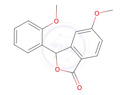 Chemical structure of 5-Methoxy-3-(2-methoxyphenyl)isobenzofuran-1(3H)-one