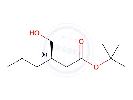 Chemical structure of Tert-butyl (R)-3-(hydroxymethyl)hexanoate