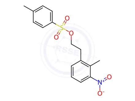 Chemical structure of 2-methyl-3-nitrophenethyl 4-methylbenzenesulfonate