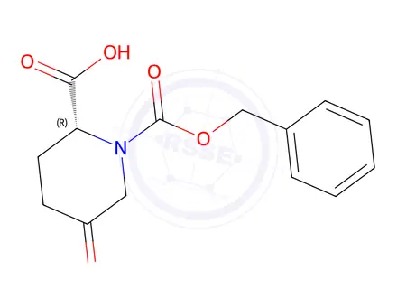 Chemical structure of (R)-1-((benzyloxy)carbonyl)-5-oxopiperidine-2-carboxylic acid