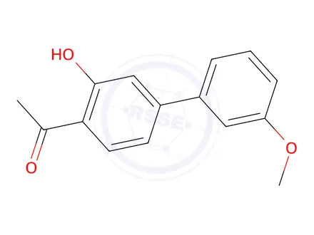 Chemical structure of 4-Acetyl-3'-methoxybiphenyl-3-ol