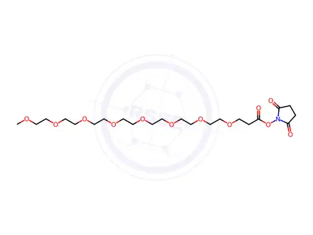 Chemical structure of m-PEG8-NHS ester