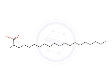 Chemical structure of 2-methylÂ­eicosanoic acid