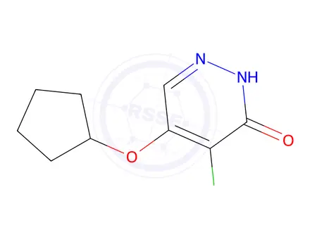 Chemical structure of 4-Chloro-5-(cyclopentyloxy)pyridazin-3(2H)-one