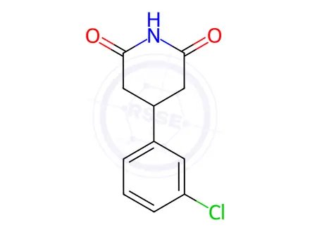 Chemical structure of 4-(3-Chlorophenyl)piperidine-2,6-dione