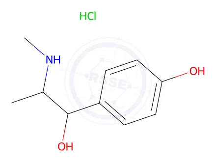 Chemical structure of 4-Hydroxyephedrine HCl