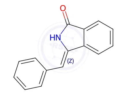 Chemical structure of (3Z)-3-benzylideneisoindol-1-one