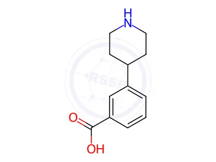 Chemical structure of 4-(3'-Carboxyphenyl)piperidine