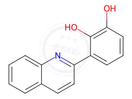 Chemical structure of 3-(Quinolin-2-yl)benzene-1,2-diol