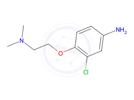 Chemical structure of 3-chloro-4-[2-(dimethylamino)ethoxy]aniline
